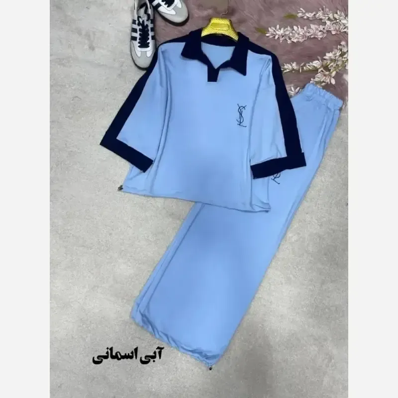 ست اسپرت زنانه پنبه گلکسی مدل ماهان سایز فری 38 تا 48