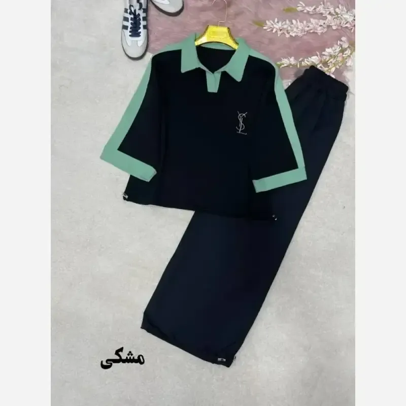 ست اسپرت زنانه پنبه گلکسی مدل ماهان سایز فری 38 تا 48