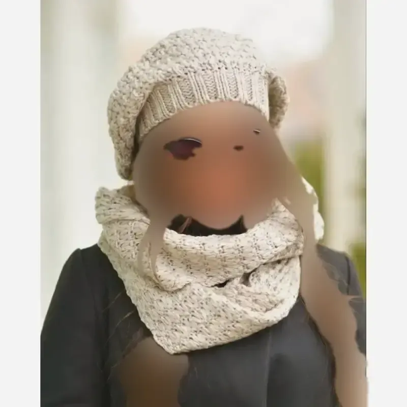 ست شال و کلاه بافت مدل آرکان