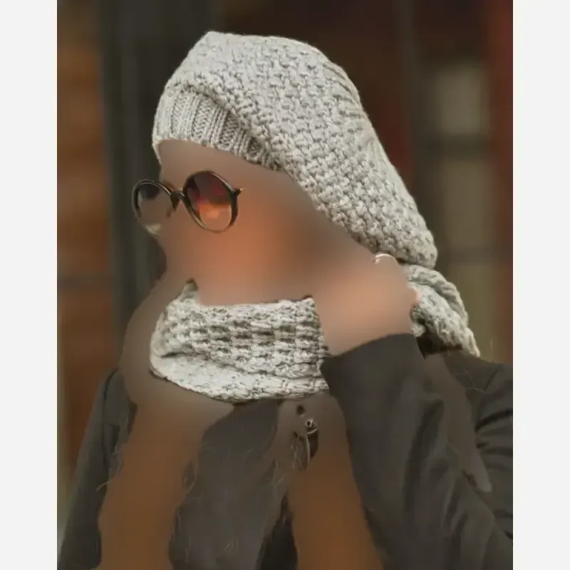 ست شال و کلاه بافت مدل آرکان