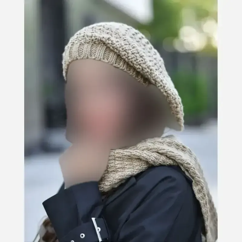 ست شال و کلاه بافت مدل آرکان