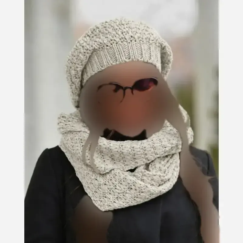 ست شال و کلاه بافت مدل آرکان