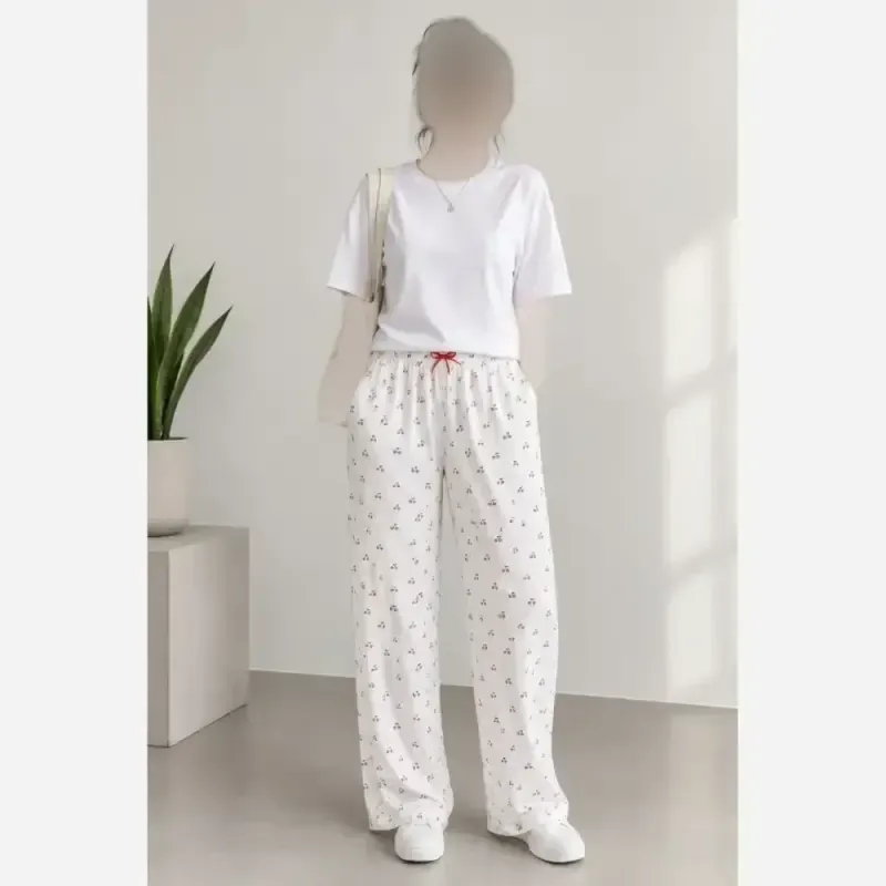 شلوار راحتی زنانه مدل گیسو پارچه درجه یک فری سایز