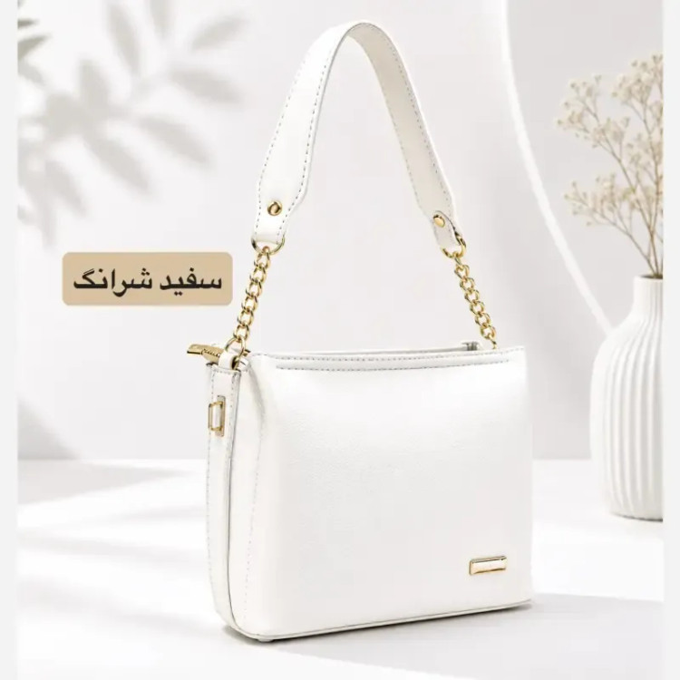 کیف زنانه چرم مصنوعی رسمی و روزمره با بند بلند
