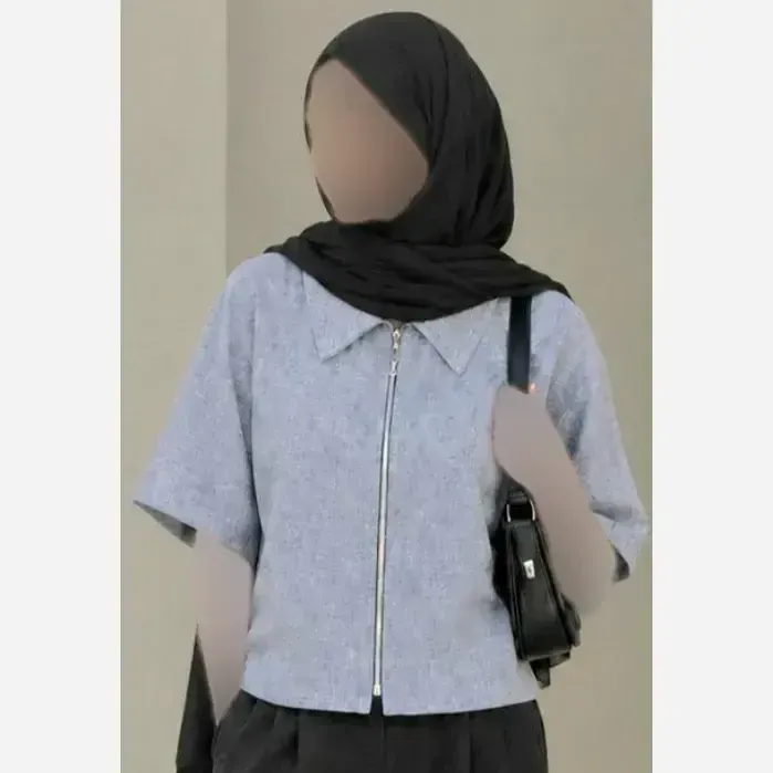 بامبر زنانه دخترانه جنس جناغی فری سایز جلو زیپ رنگ کرم و طوسی روشن