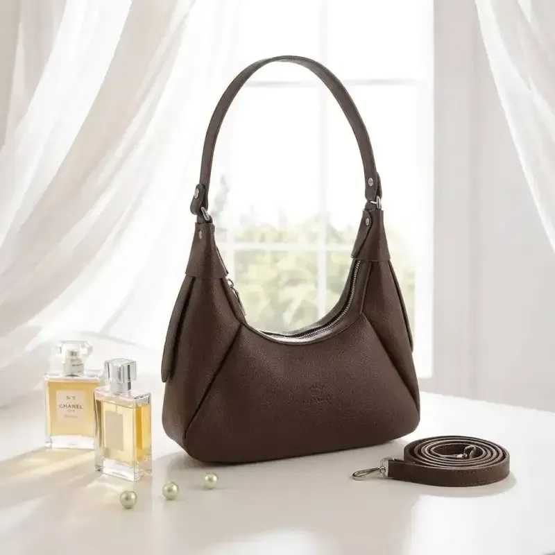 کیف زنانه چرم مصنوعی روزمره و مجلسی بند بلند کد 5740